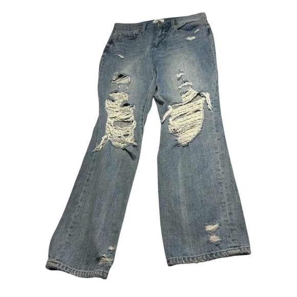 Pistola High Rise Boyfriend Destroyed Jeans Sz 27 - Picture 4 of 12